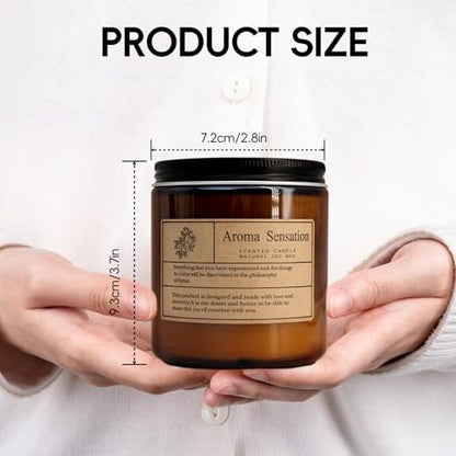 ARCASA Organic Soy Kerzen - Herbstlich duftend, Nebelwald 7oz