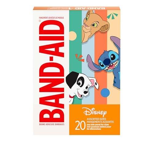 BAND-AID Kinderpflaster mit klassischen Disney-Figuren – 20 bunte Pflaster für kleine Wunden & Kratzer