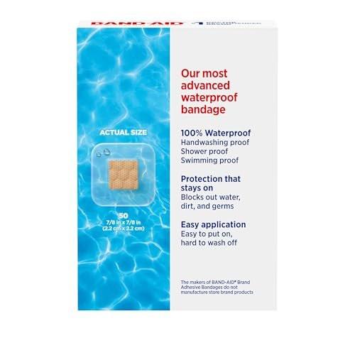 BAND-AID Klare wasserdichte Pflaster, steril, 100% wasserdichter Schutz & Wundversorgung für kleine Schnitte & Schrammen, Komfortpolster zur Polsterung, Erste-Hilfe-Set-Essential, verschiedene Größen, 60 Stück