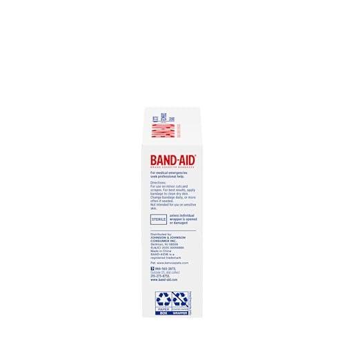BAND-AID Klare wasserdichte Pflaster, steril, 100% wasserdichter Schutz & Wundversorgung für kleine Schnitte & Schrammen, Komfortpolster zur Polsterung, Erste-Hilfe-Set-Essential, verschiedene Größen, 60 Stück