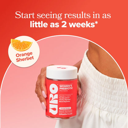 O Positiv URO Fiber Gummies für Erwachsene – 60 Stück – Präbiotikum mit Chicorée-Inulin – tägliche Ballaststoffe für die Verdauungsgesundheit – vegan & tierversuchsfrei