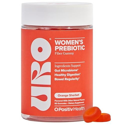 O Positiv URO Fiber Gummies für Erwachsene – 60 Stück – Präbiotikum mit Chicorée-Inulin – tägliche Ballaststoffe für die Verdauungsgesundheit – vegan & tierversuchsfrei