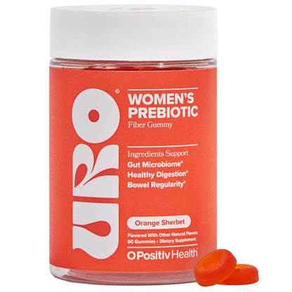 O Positiv URO Fiber Gummies für Erwachsene – 60 Stück – Präbiotikum mit Chicorée-Inulin – tägliche Ballaststoffe für die Verdauungsgesundheit – vegan & tierversuchsfrei