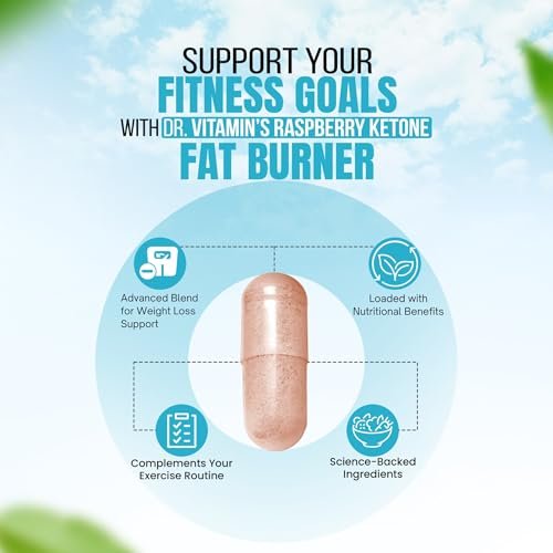 Fatburner für Frauen & Männer mit GLP-1 Unterstützung – Himbeer-Ketone, Grüner Tee, Thermogenese & Appetitzügler – Vegan, Nicht-GVO, 30-Tage-Vorrat