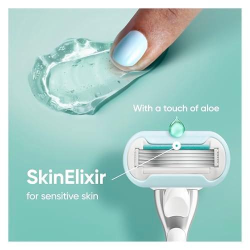 Gillette Venus Extra Smooth Sensitive Damenrasierer Klingen für empfindliche Haut, 5-Klingen-Nachfüllpackung, 7 Stück