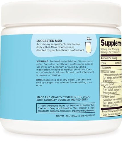 Wellah L-Glutamin Pulver Ungeschmackvoll (50 Portionen) - 5 g L-Glutamin pro Portion, mit Stevia gesüßt