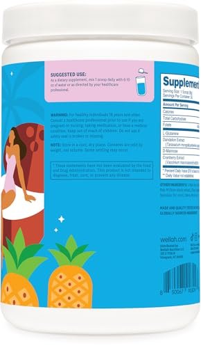 Wellah L-Glutamin Pulver Blue Hawaii (50 Portionen) - 5g L-Glutamin pro Portion, mit Stevia gesüßt