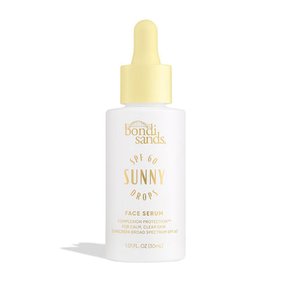 Bondi Sands Sunny Drops SPF 60 Gesichtsserum – Feuchtigkeitsspendender & nährender Breitband-Sonnenschutz, leichter, seidig-weicher Finish, ölfrei, 30 ml