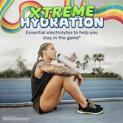 Xtend Original BCAA Pulver – 7g BCAAs & 2,5g L-Glutamin für Muskelregeneration, Hydration & magere Muskeln – Zuckerfreies Intra- & Post-Workout-Getränk – Airheads Xtreme Rainbow Berry – 30 Portionen