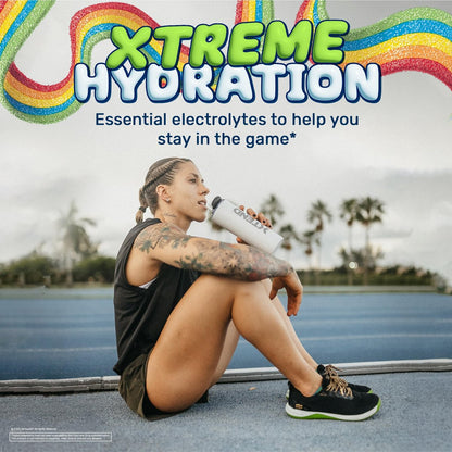 Xtend Original BCAA Pulver – 7g BCAAs & 2,5g L-Glutamin für Muskelregeneration, Hydration & magere Muskeln – Zuckerfreies Intra- & Post-Workout-Getränk – Airheads Xtreme Rainbow Berry – 30 Portionen