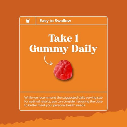 Potente Vitamin B6 Gummibärchen für Erwachsene - 50 mg Vitamin B6 pro Portion, vegane und koschere Gummivitamine für Immun-, Nerven- und Stimmungsunterstützung - 60 Stück