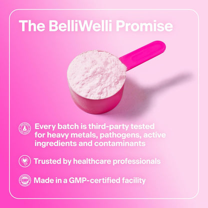 Belli Welli Unflavored Daily Fiber Supplement Pulver mit Kollagen, Probiotika & Elektrolyten | Unterstützt Verdauungsgesundheit, Darmbalance & Entblähung, Zuckerfrei | 30 Portionen