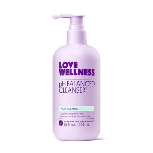 Love Wellness pH-Balancing Reinigungsmittel | Sanfte Intimwaschung für die tägliche Pflege | Ohne Duftstoffe, nicht reizend & pH-angepasst | Mit Aloe Vera & Ringelblume für empfindliche Haut | 295 ml
