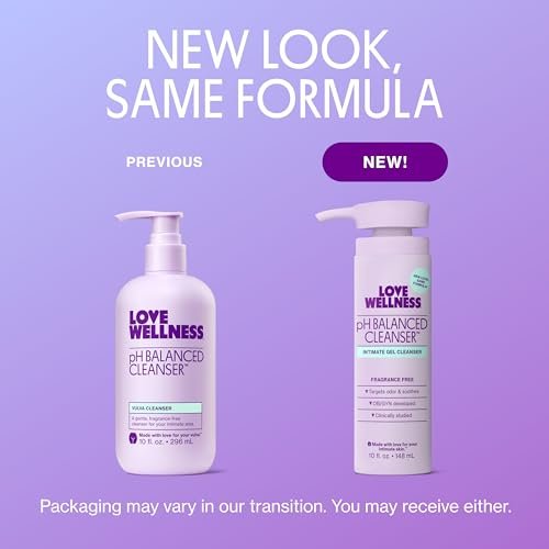 Love Wellness pH-Balancing Reinigungsmittel | Sanfte Intimwaschung für die tägliche Pflege | Ohne Duftstoffe, nicht reizend & pH-angepasst | Mit Aloe Vera & Ringelblume für empfindliche Haut | 295 ml