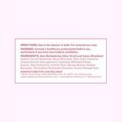 Love Wellness pH-Balancing Reinigungsmittel | Sanfte Intimwaschung für die tägliche Pflege | Ohne Duftstoffe, nicht reizend & pH-angepasst | Mit Aloe Vera & Ringelblume für empfindliche Haut | 295 ml