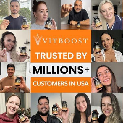 VITBOOST Vitamin D3 K2 Komplex - Leicht zu Schlucken - Vitamin D3 5000 IU (125 mcg) & K2 (MK-7) 90 mcg | Non-GMO | Glutenfrei | Hergestellt in den USA | 120 Kapseln
