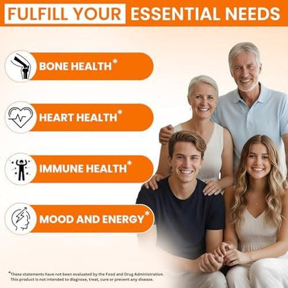 VITBOOST Vitamin D3 K2 Komplex - Leicht zu Schlucken - Vitamin D3 5000 IU (125 mcg) & K2 (MK-7) 90 mcg | Non-GMO | Glutenfrei | Hergestellt in den USA | 120 Kapseln