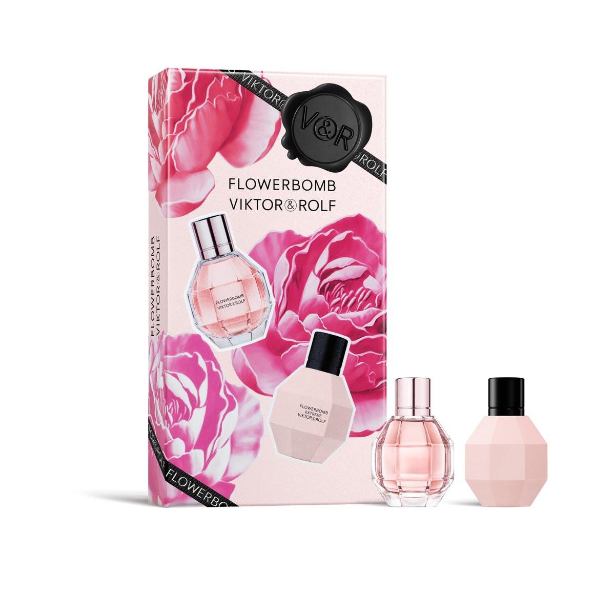 Viktor&Rolf Flowerbomb Eau de Parfum & Flowerbomb Extreme Travel Set – 0,2 Fl Oz (6 ml) pro Flakon