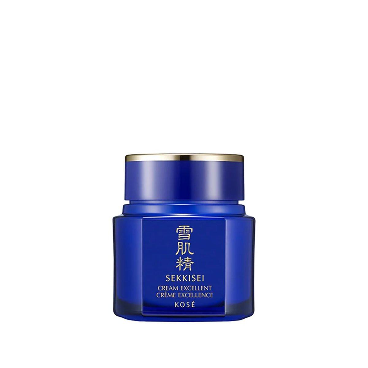 SEKKISEI Cream Excellent Gesichtsfeuchtigkeitscreme – Anti-Aging Intensivcreme für Festigkeit, mit Vitamin C, Ginseng & Cordyceps, hydratisierende Behandlung für feine Linien & trockene Haut, 48 g