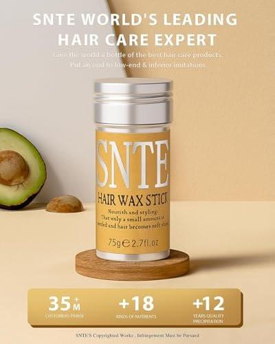 Samnyte Haarwachs-Stick & Styling-Creme Set, Slick Back Hair Products für Frauen, Kinder, nicht fettender Fly Away Stick, Haarstyling-Zubehör für Dutts, Zöpfe