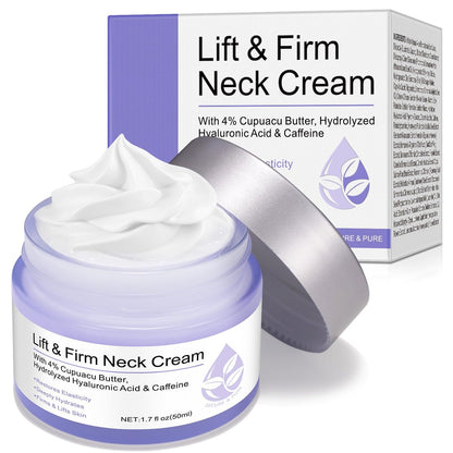 WHLH & WELL-BEING Halscreme zur Straffung und Festigung – Anti-Aging Halscreme gegen Falten und schlaffe Haut – Für Frauen und Männer, 50 ml