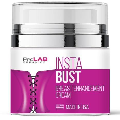 ProLab Organics InstaBust Brustvergrößerungscreme – Straffende & Liftende Formel für vollere, rundere, größere Brüste – Volumensteigernde Topikalcreme – Hergestellt in den USA