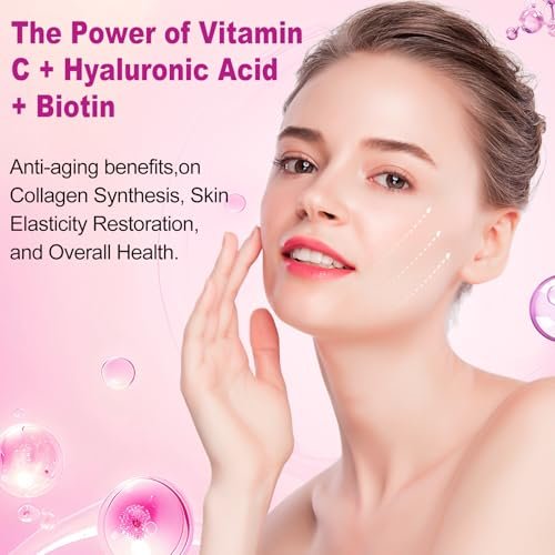 ZHPHK Multi-Kollagen-Peptide für Frauen 2000mg Hydrolysierte Kollagenpeptide Kapseln mit Typ I II III V X, Hyaluronsäure und Vitamin C für bessere Aufnahme – Unterstützt Haut, Haare, Nägel | 120 Kapseln