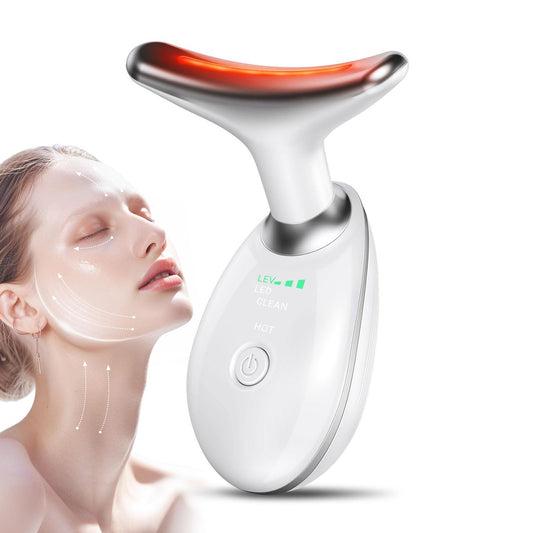 Neck Facial Massager – Gesichts- und Nackenmassagegerät für die Hautpflege, Multifunktionales Vibrationstool für zu Hause