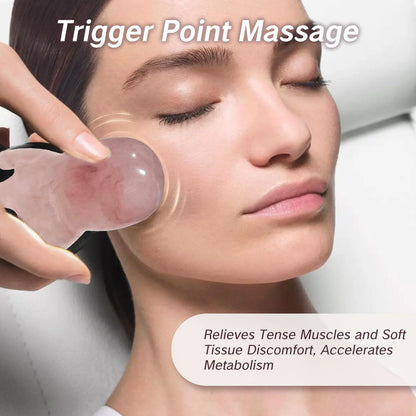 NIIIYTYB 2er Set Kopfmassagegeräte - Kopfhautmassagegerät & Schaber für Tiefenentspannung - Akupressur Massagegerät - Rosa