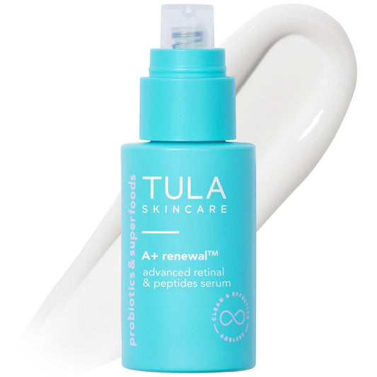 TULA Skin Care A+ Renewal Advanced Retinal + Peptides Serum - Nachtliches Gesichtsserum für Strahlkraft und Feuchtigkeit, 29,9 ml