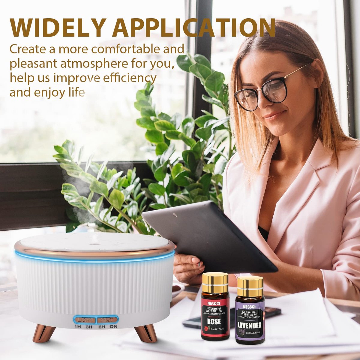 NESCCI Essential Oil Set – 36 x 5 ml Ätherische Öle für Diffuser, Seife, Kerzen, Badebomben – Geschenkset Weihnachten Halloween