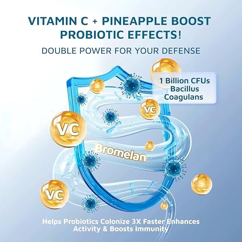 QVQ Bio-Feminin PH Balance Gummis – Präbiotikum für Frauen, Ananas-Geschmack, 60 Stück, Vegan & Glutenfrei