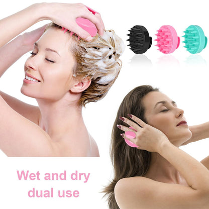 Oligei Kopfhautmassagegerät 3er Pack – Shampoo-Bürste, Haarpeeling für sanfte Exfoliation, weiche Silikonbürste für Haarwachstum und Schuppenentfernung