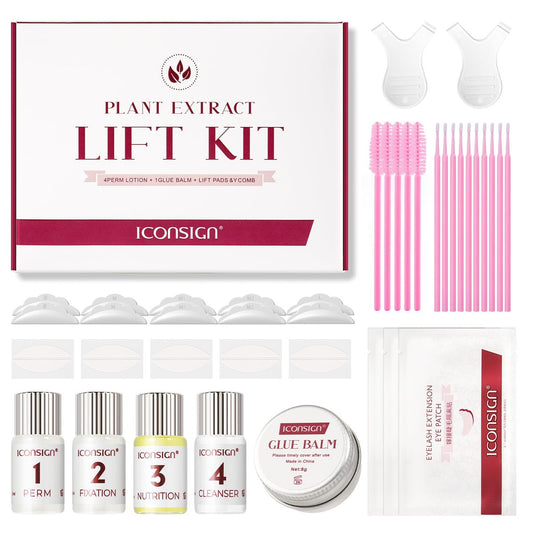 ICONSIGN Wimpernlifting-Set mit Pflanzenextrakt – Perfektes Dauerwellen-Set für Salon, Anfänger und Profis