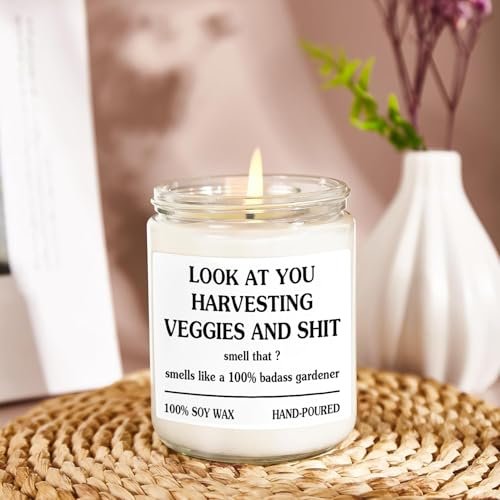 Garten Geschenke für Frauen - Einzigartiges Pflanzenliebhaber Geschenk, Muttertag, Lustiges Gartengeschenk, Entspannungskerze, Bestes Geschenk für Gärtner, Valentinstag Geschenk Coole Pflanzenmama, Lustiger Garten, Wachsende Kerze