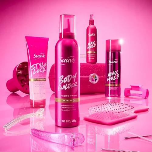 Suave Haarspray Max Hold Sortiment 4er-Pack – Duftend + Ungeduftet, 11 Oz pro Flasche