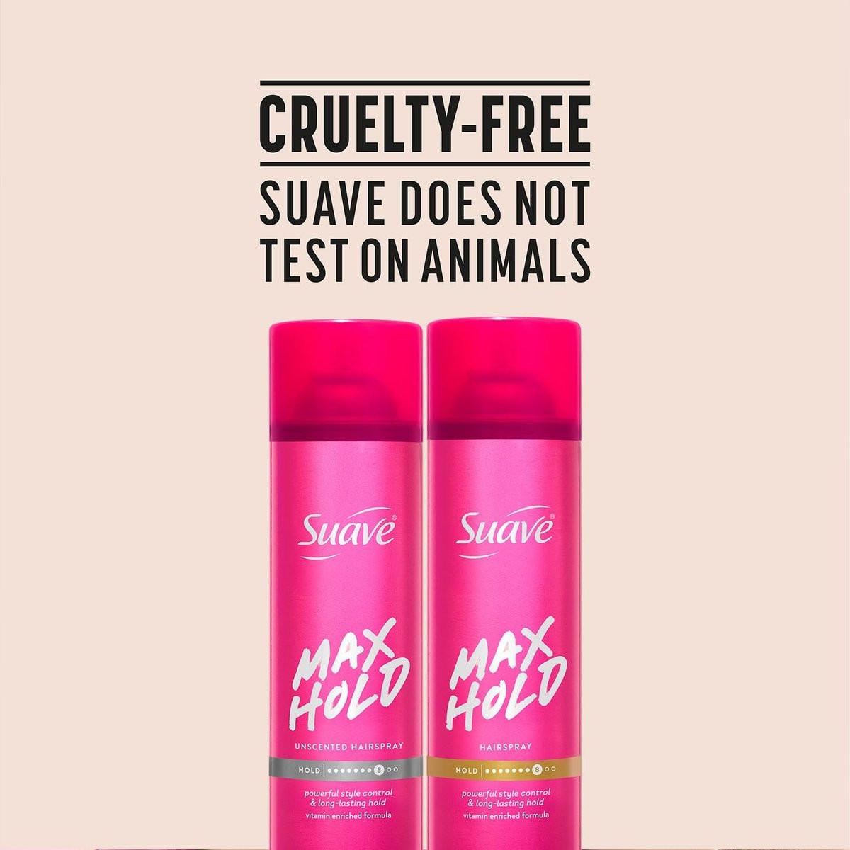 Suave Haarspray Max Hold Sortiment 4er-Pack – Duftend + Ungeduftet, 11 Oz pro Flasche