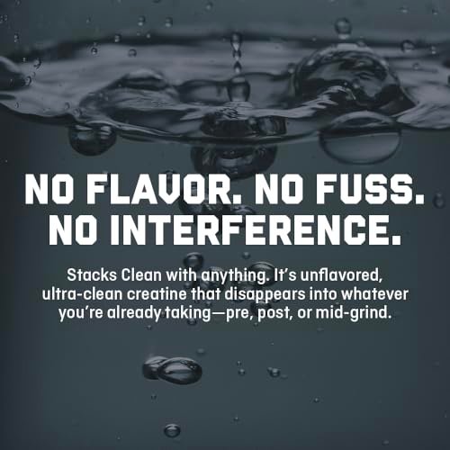 Jocko Fuel Creatin-Monohydrat Stick-Packs – Reines mikronisiertes Pulver für unterwegs, 150 g, 30 Portionen, geschmacksneutral
