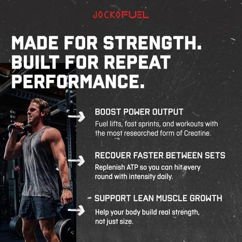 Jocko Fuel Creatin-Monohydrat Stick-Packs – Reines mikronisiertes Pulver für unterwegs, 150 g, 30 Portionen, geschmacksneutral