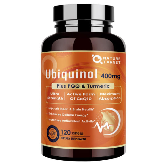 NATURE TARGET Coenzym Q10 400 mg – 120 Kapseln, hochdosiertes Nahrungsergänzungsmittel