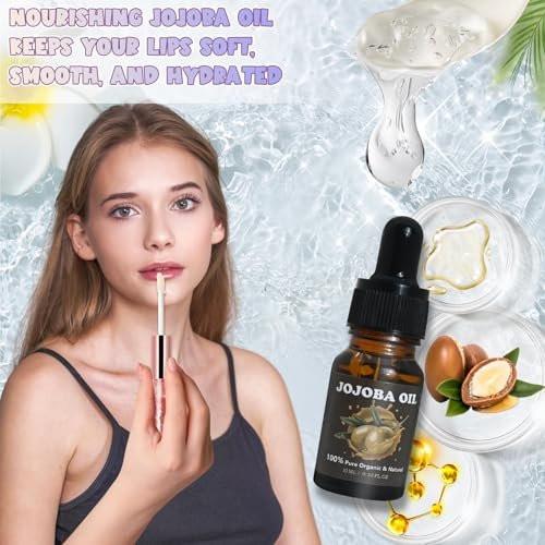 TSVATE Lipgloss Herstellungsset, 58-teiliges DIY Lipgloss Kit, Feuchtigkeitsspendende Lippenölbasis, Lipgloss Set für Frauen, Anfänger, Mädchen, Geschenk für Teenager