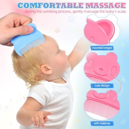Toyvian 2er-Pack Babyhaarbürsten: Plüschige Bärenkamm für sanfte Kopfhautpflege bei Neugeborenen