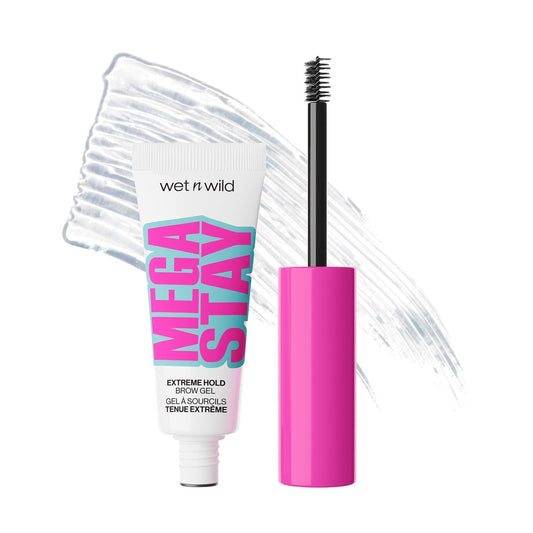 wet n wild Mega Stay Extreme Hold Brow Gel – Transparenter Augenbrauen-Gel für langanhaltenden, sculpted Look, 16h Halt, nicht klebend, vegan & tierversuchsfrei