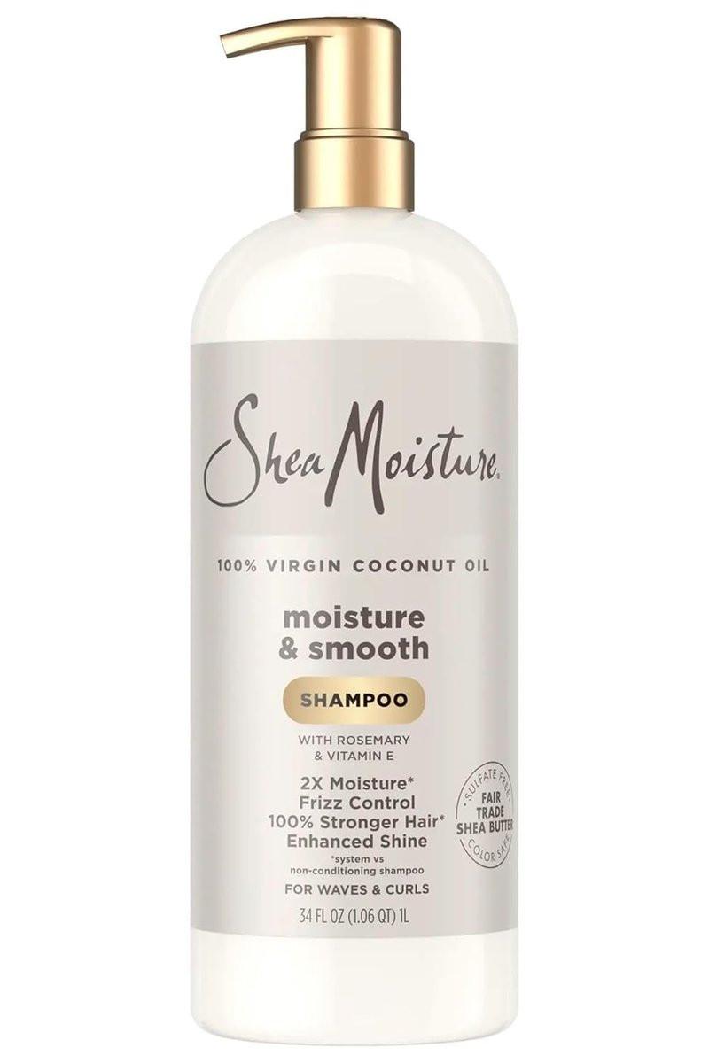 Shea Moisture 100% Virgin Kokosnussöl Feuchtigkeit & Glanz Shampoo, 34 Fl Oz