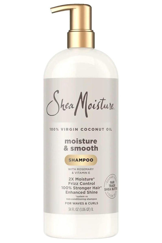 Shea Moisture 100% Virgin Kokosnussöl Feuchtigkeit & Glanz Shampoo, 34 Fl Oz