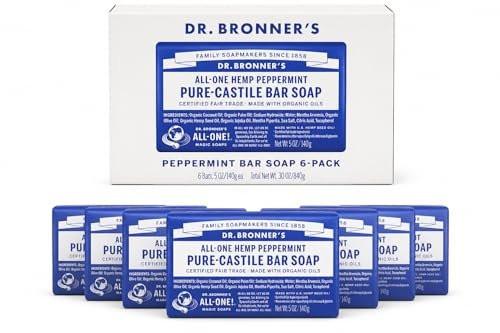 Dr. Bronner's reine Pfefferminz-Kastilienseife, 5 Unzen (6er-Pack)