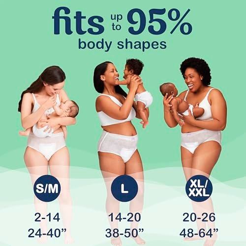 Always Discreet Postpartum Höschenwindeln für Damen, Maximale Saugfähigkeit, Größe XL/XXL, Bis zu 100% auslaufsicherer Blasenschutz, 14 Stück