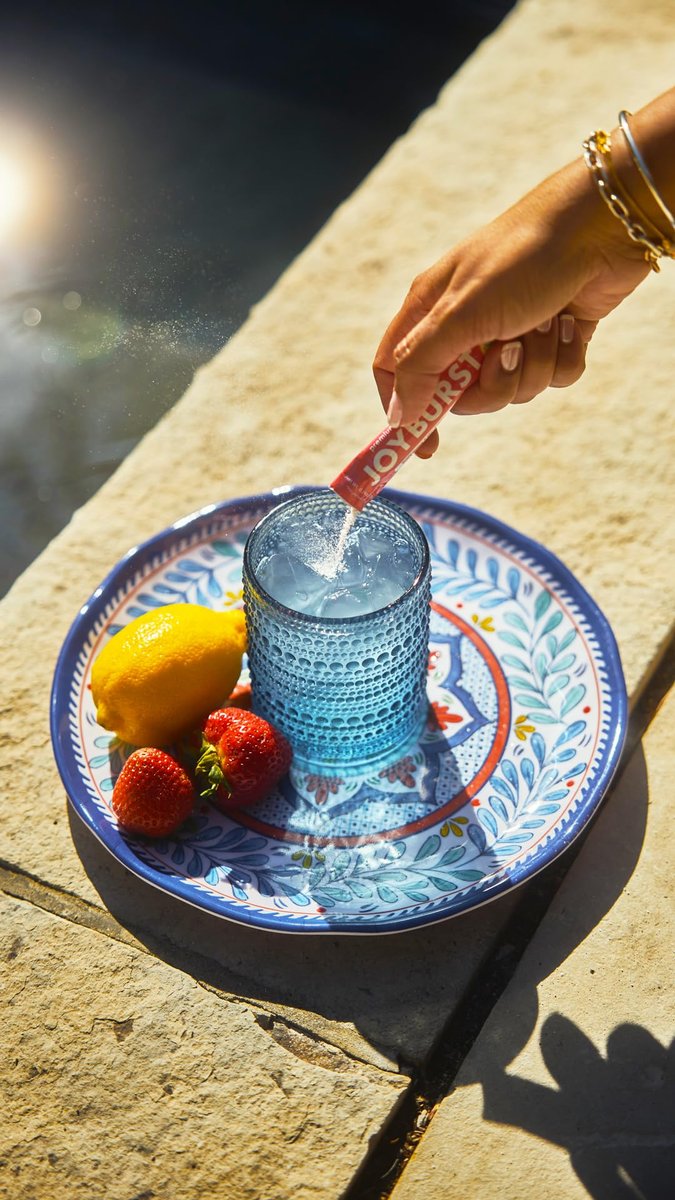 Joyburst Zuckerfreie Elektrolyte Pulverbeutel, Instant Hydration Drink Mix Sticks, Sortenpackung (10 Wassermelone, 10 Erdbeer-Limonade), zur Rehydrierung unterwegs, Bio, natürlich, keto-freundlich