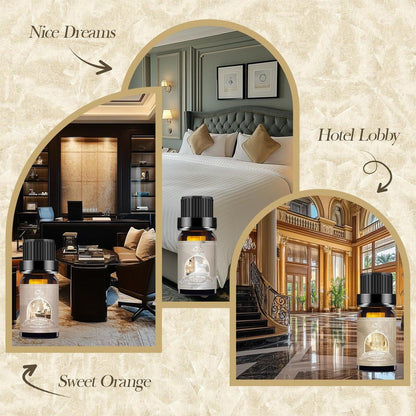 Auelife Hotel Collection Diffuser Öl Set – 6x10ml Luxuriöse Hotelduft Essentielle Öle für Diffuser – Duftöl Sortiment – Ideal für Zuhause, Spa, DIY Kerzenherstellung Geschenk
