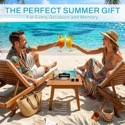 Sommerliche Duftöle für Diffuser, 6x10ml Aromatherapie-Öle Set – Kokosnuss, Ananas, Strand, Brise, Zitrone, Sommernacht | Geschenkset für Frauen, Zuhause, Spa